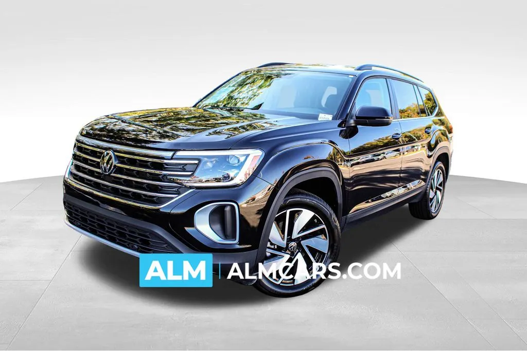 Black 2025 Volkswagen Atlas 2.0T SE w/Technology for sale in Buford, GA