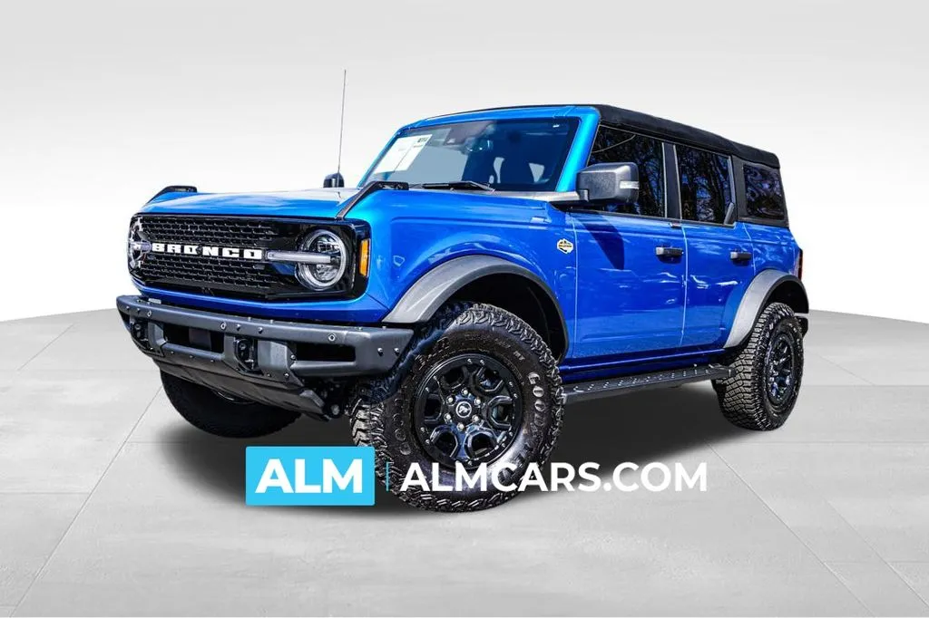 Blue 2024 Ford Bronco Wildtrak for sale in Marietta, GA