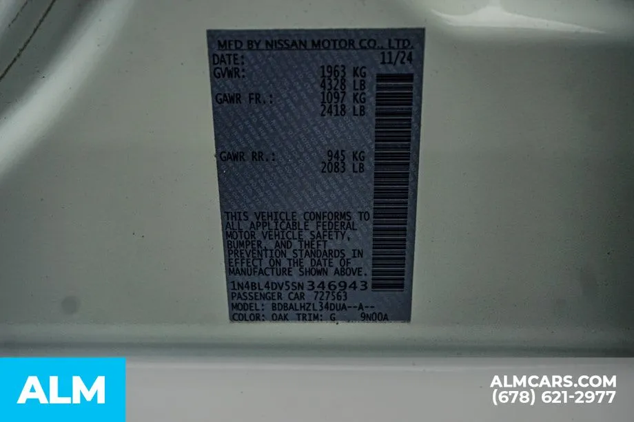2025 Nissan Altima SV - Photo 54