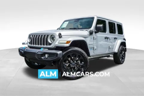 Silver 2024 Jeep Wrangler Sahara 4xe for sale in Marietta, GA