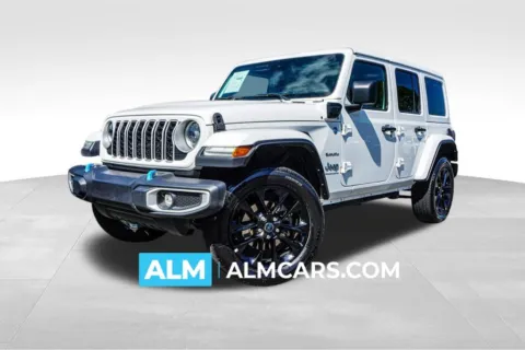 White 2024 Jeep Wrangler Sahara 4xe for sale in Marietta, GA