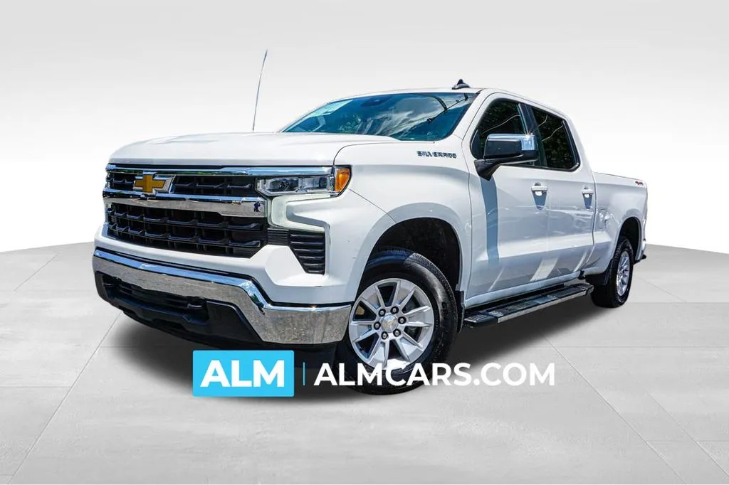 White 2023 Chevrolet Silverado 1500 LT for sale in Marietta, GA