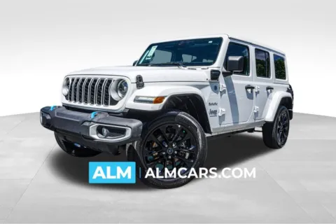 White 2024 Jeep Wrangler Sahara 4xe for sale in Marietta, GA