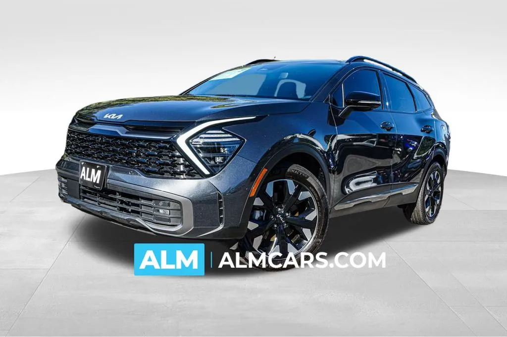 Gray 2024 Kia Sportage Plug-In Hybrid X-Line Prestige for sale in Marietta, GA