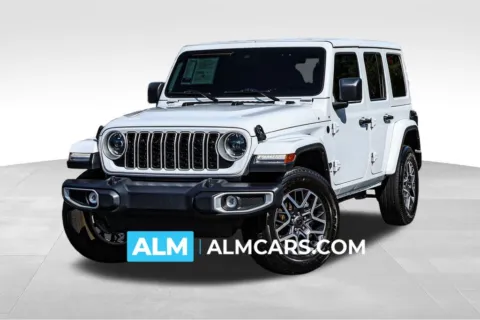 White 2025 Jeep Wrangler Sahara / MT Certified for sale in Newnan, GA