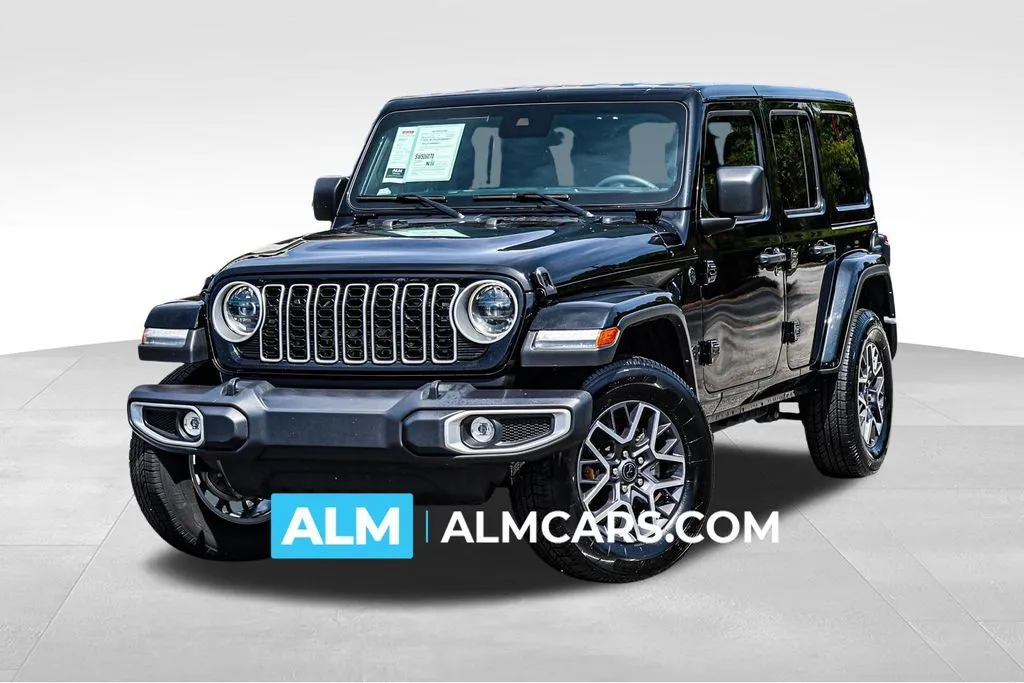 Black 2025 Jeep Wrangler Sahara / MT Certified for sale in Newnan, GA