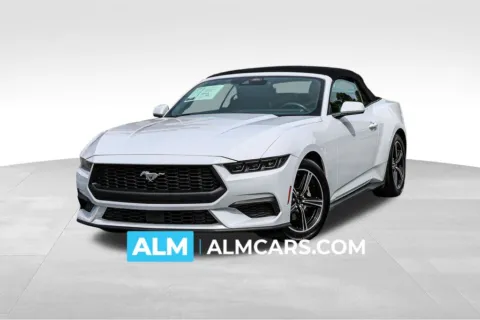 White 2025 Ford Mustang EcoBoost Premium for sale in Newnan, GA