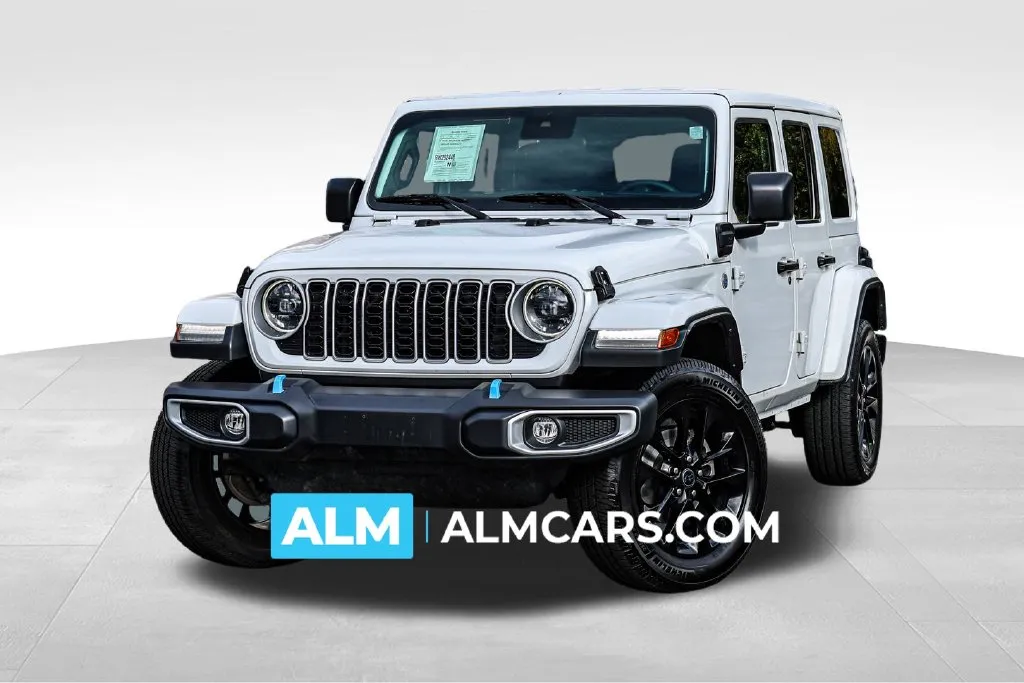 White 2024 Jeep Wrangler Sahara 4xe for sale in Newnan, GA