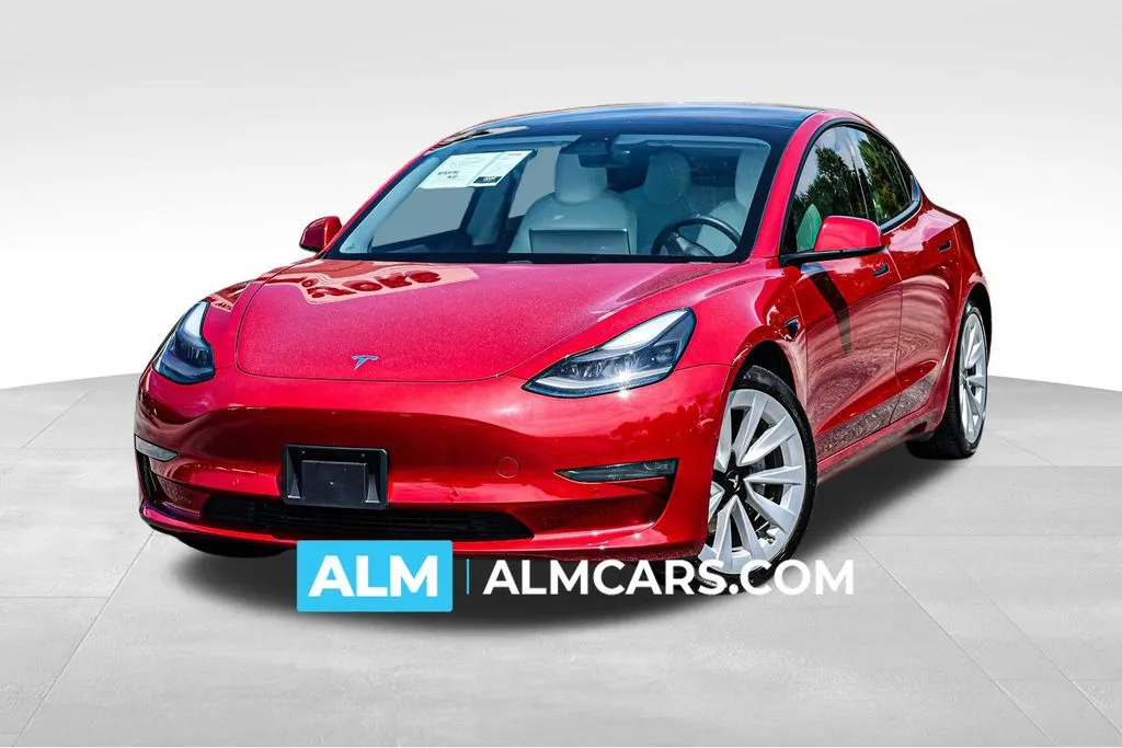 Red 2021 Tesla Model 3 Long Range for sale in Newnan, GA
