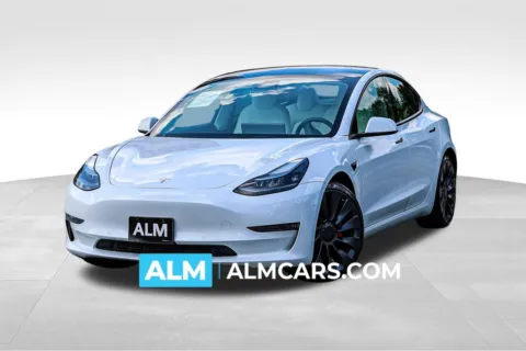 White 2021 Tesla Model 3 Performance for sale in Newnan, GA