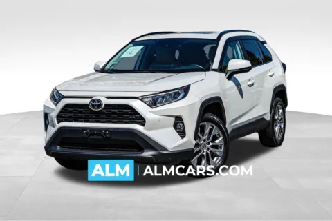 White 2021 Toyota RAV4 XLE Premium for sale in Newnan, GA