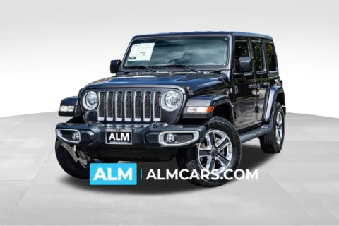 Gray 2021 Jeep Wrangler Unlimited Sahara for sale in Newnan, GA