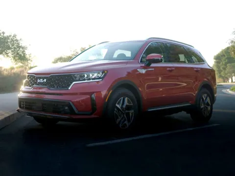 White 2023 Kia Sorento Hybrid EX for sale in Newnan, GA
