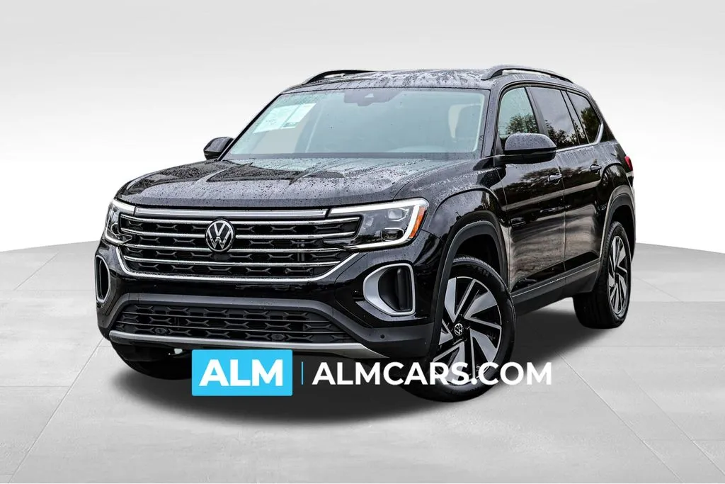Black 2025 Volkswagen Atlas 2.0T SE w/Technology for sale in Newnan, GA
