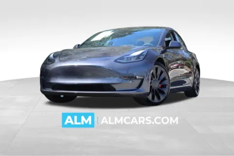 Blue 2021 Tesla Model 3 Performance for sale in Roswell, GA