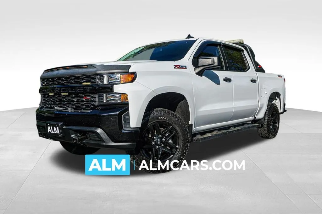 White 2021 Chevrolet Silverado 1500 Custom Trail Boss for sale in Roswell, GA