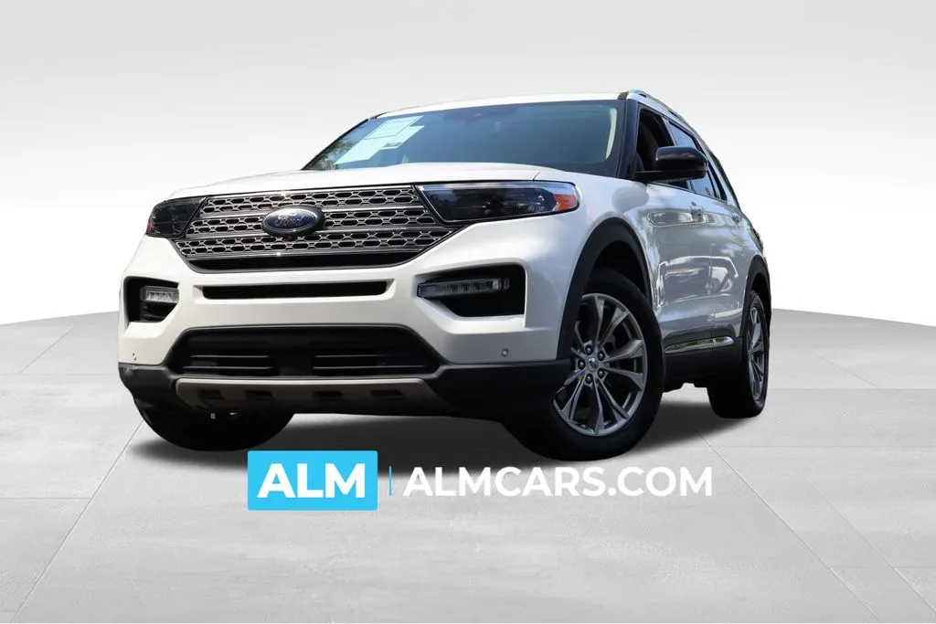 White 2021 Ford Explorer Limited for sale in Roswell, GA
