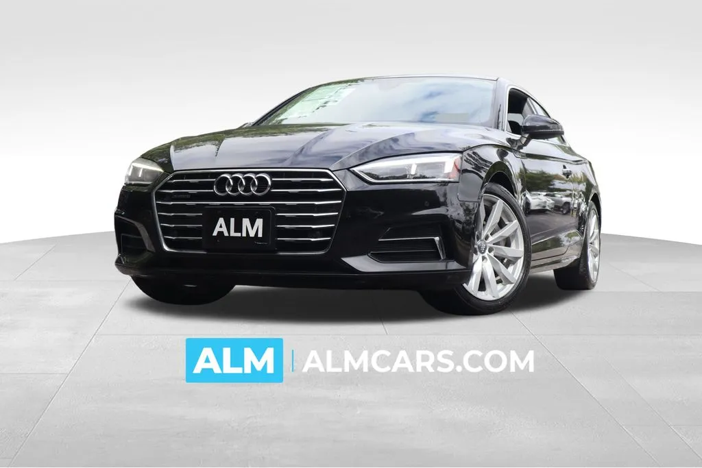 Black 2018 Audi A5 2.0T Premium Plus for sale in Roswell, GA