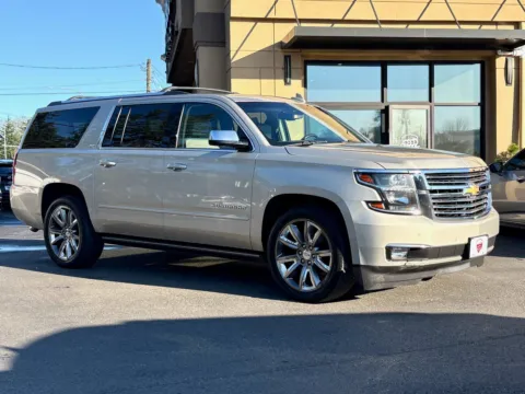 Silver 2015 Chevrolet Suburban LTZ for sale in Lakewood, WA
