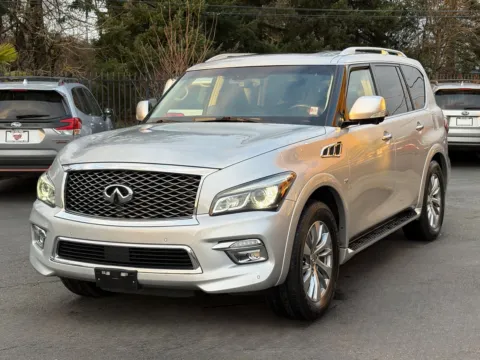 Another view of 2016 INFINITI QX80 for sale in Lakewood, WA at 9999 Auto Center