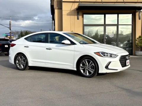 White 2017 Hyundai Elantra Limited for sale in Lakewood, WA