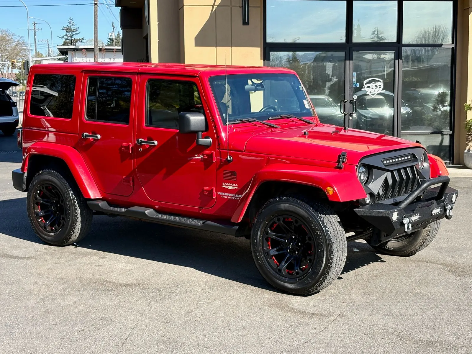 Red 2012 Jeep Wrangler Unlimited Sahara for sale in Lakewood, WA