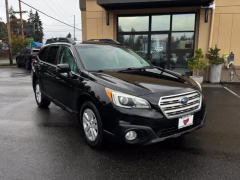 Black 2015 Subaru Outback 2.5i Premium for sale in Lakewood, WA