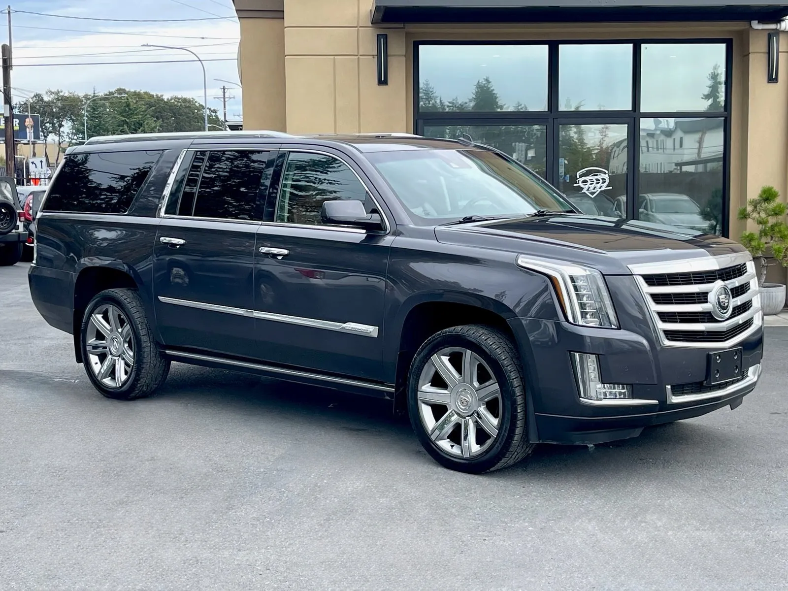 Gray 2015 Cadillac Escalade ESV Premium for sale in Lakewood, WA