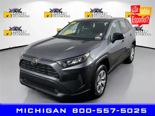 Gray 2022 Toyota RAV4 LE for sale in Michigan Center, MI
