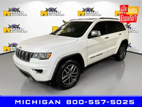 White 2017 Jeep Grand Cherokee Limited for sale in Michigan Center, MI