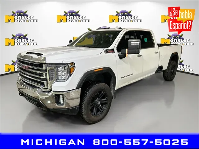 White 2022 GMC Sierra 2500HD SLT for sale in Michigan Center, MI