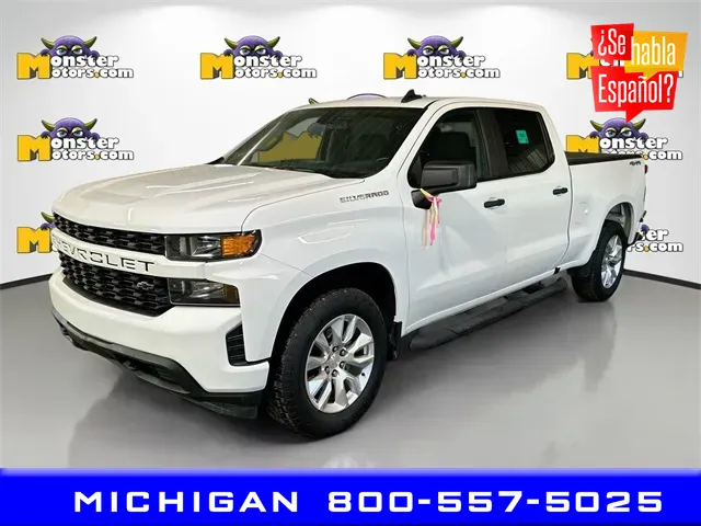 White 2021 Chevrolet Silverado 1500 Custom for sale in Michigan Center, MI