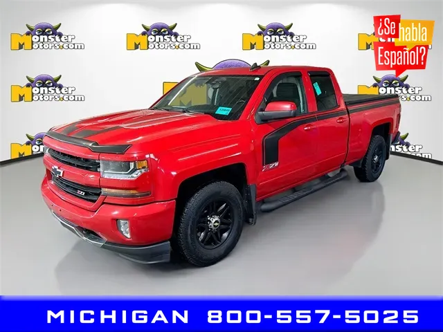 Red 2017 Chevrolet Silverado 1500 LT for sale in Michigan Center, MI