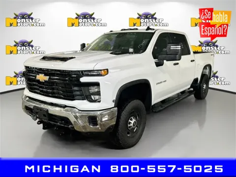 White 2024 Chevrolet Silverado 2500HD Work Truck for sale in Michigan Center, MI