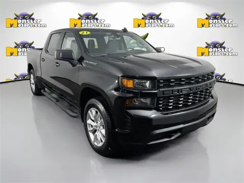 Another view of 2021 Chevrolet Silverado 1500 Custom for sale in Michigan Center, MI at Monster Motors - Jackson, MI
