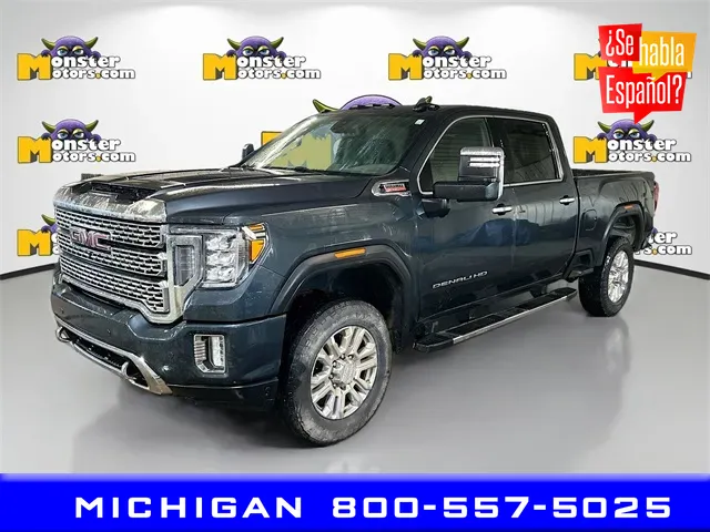Blue 2022 GMC Sierra 2500HD Denali for sale in Michigan Center, MI