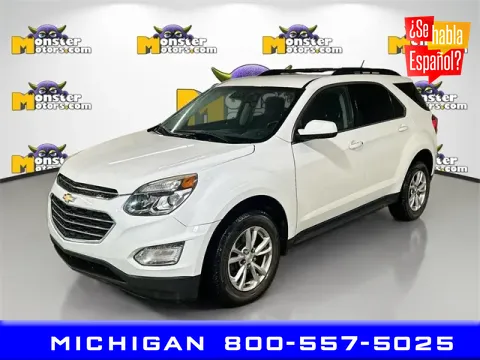 White 2017 Chevrolet Equinox LT for sale in Michigan Center, MI