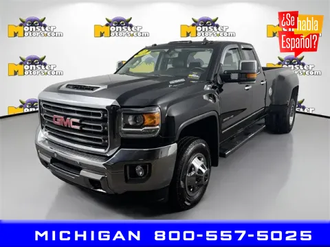 Black 2017 GMC Sierra 3500HD SLT for sale in Michigan Center, MI