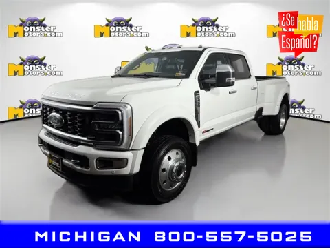White 2024 Ford F-450SD Platinum for sale in Michigan Center, MI