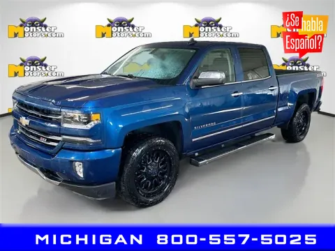 Blue 2017 Chevrolet Silverado 1500 LTZ for sale in Michigan Center, MI