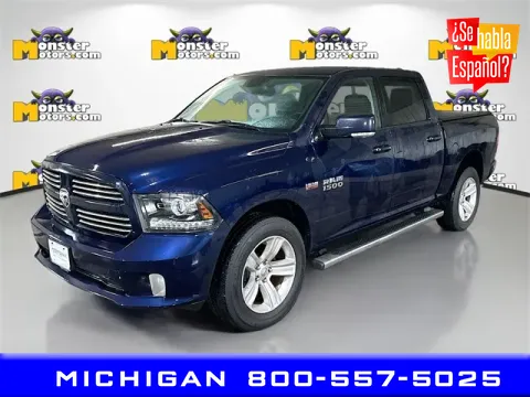 Blue 2016 Ram 1500 Sport for sale in Michigan Center, MI