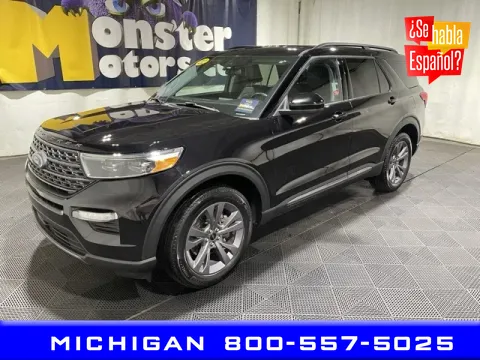 Black 2022 Ford Explorer XLT for sale in Michigan Center, MI