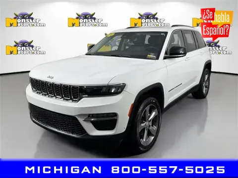 White 2022 Jeep Grand Cherokee Limited for sale in Michigan Center, MI