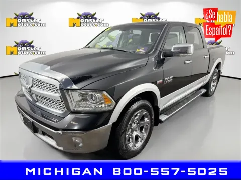 Black 2017 Ram 1500 Laramie for sale in Michigan Center, MI