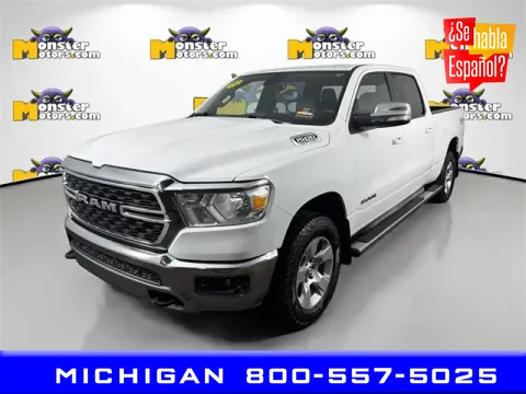 White 2022 Ram 1500 Big Horn/Lone Star for sale in Michigan Center, MI