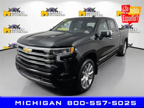 Black 2023 Chevrolet Silverado 1500 High Country for sale in Michigan Center, MI