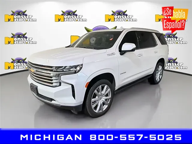 White 2021 Chevrolet Tahoe High Country for sale in Michigan Center, MI
