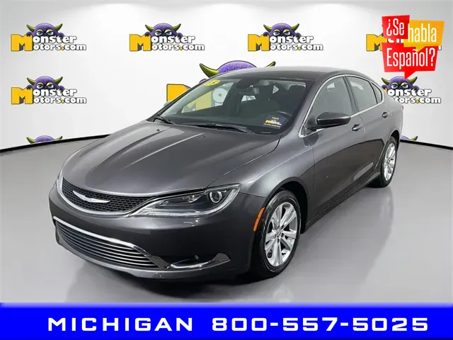 Gray 2015 Chrysler 200 Limited for sale in Michigan Center, MI
