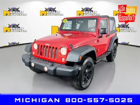 Red 2014 Jeep Wrangler Sport for sale in Michigan Center, MI