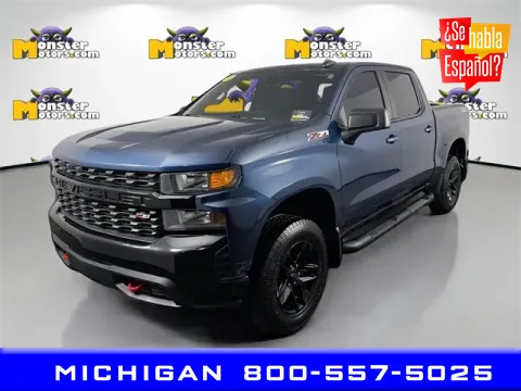 Blue 2020 Chevrolet Silverado 1500 Custom Trail Boss for sale in Michigan Center, MI